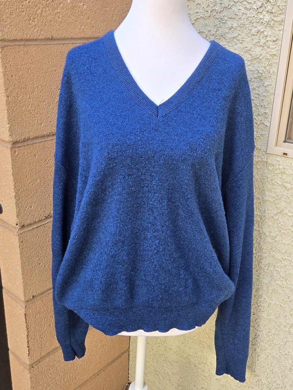 Jantzen Blue V-Neck Women's Sweater